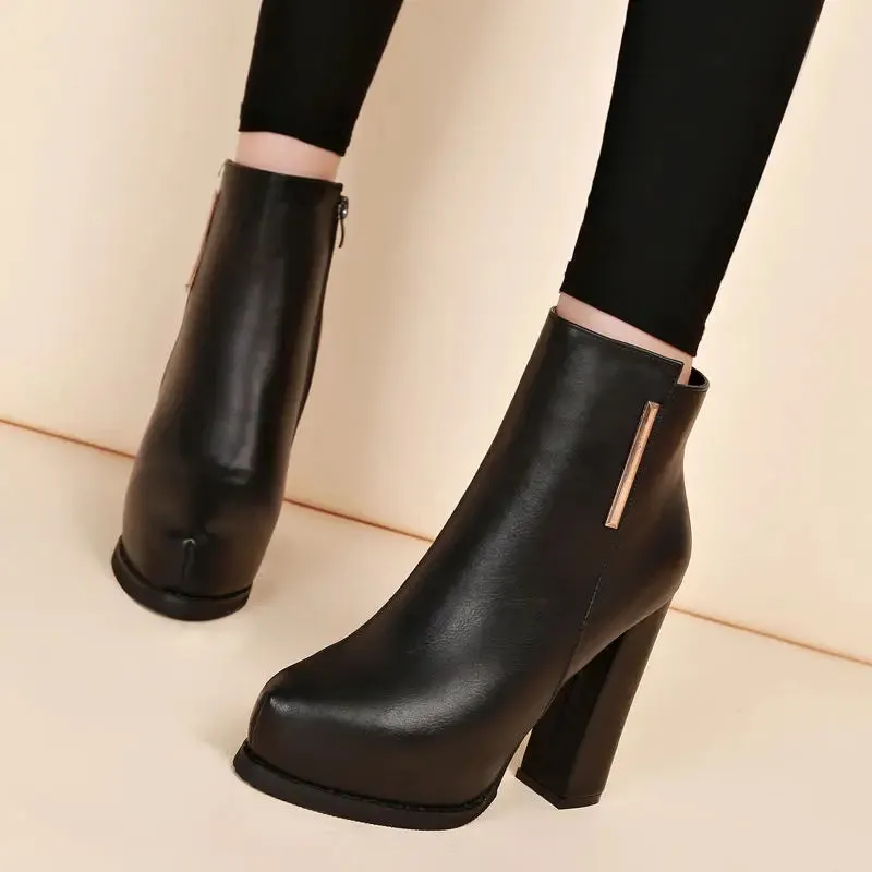 Ankle High Heels Boots