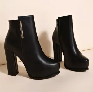 Ankle High Heels Boots