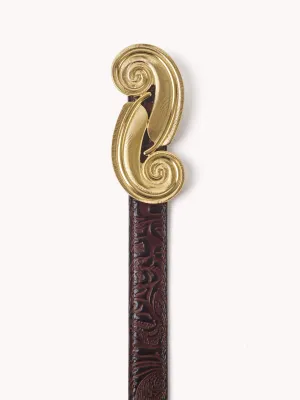 Charro Borgia Brown Pecan Leather Belt