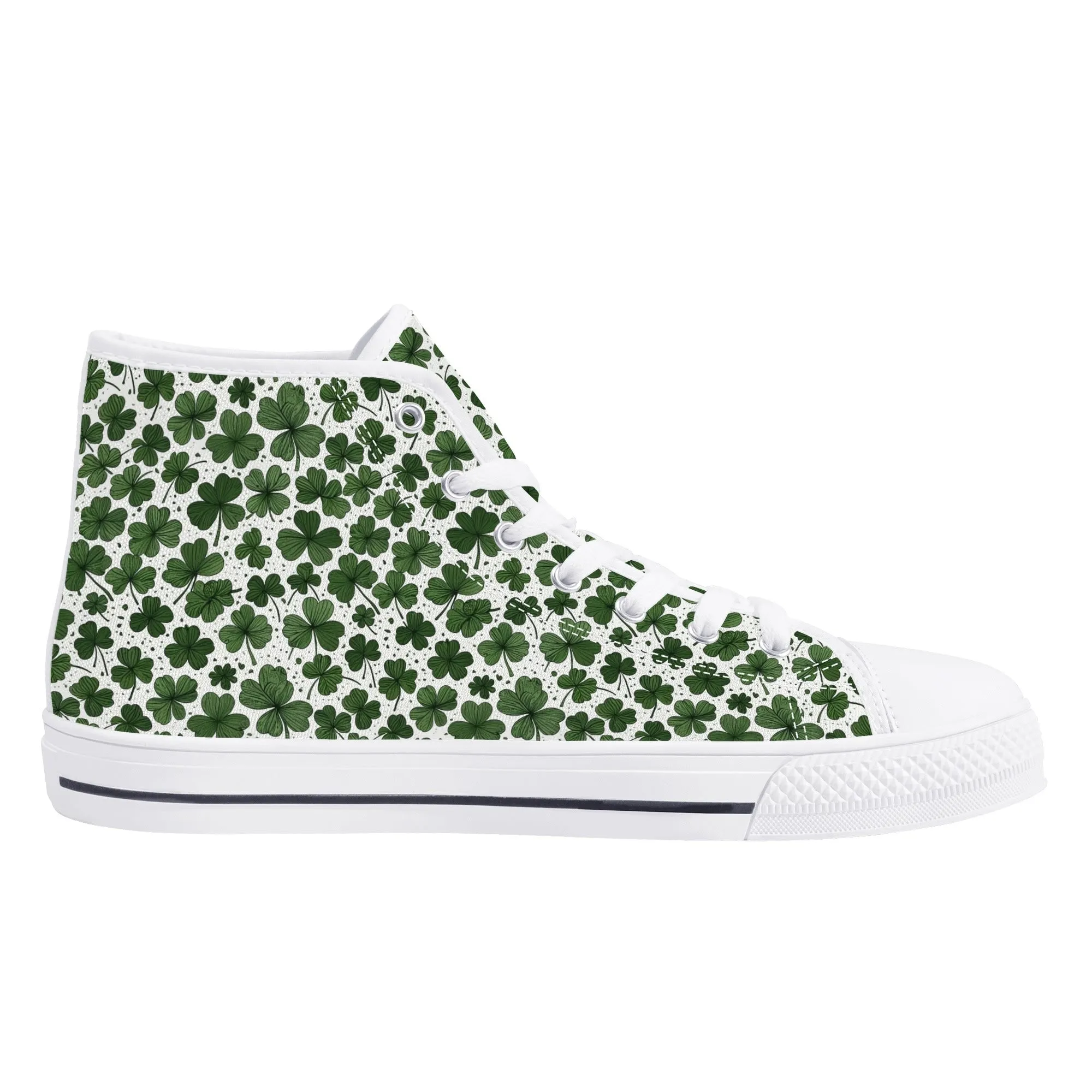 Clovers Womens High Top Canvas Shoes