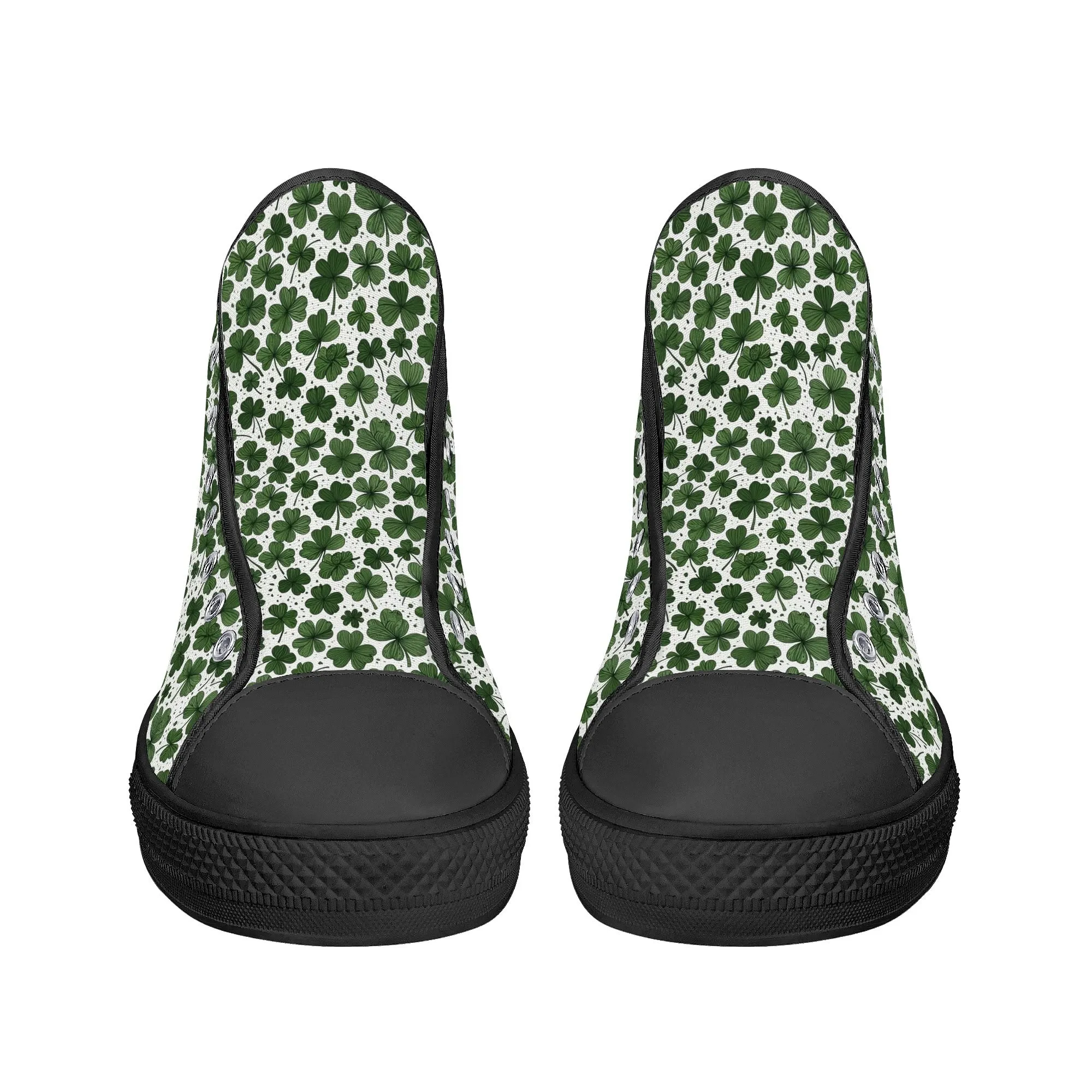 Clovers Womens High Top Canvas Shoes