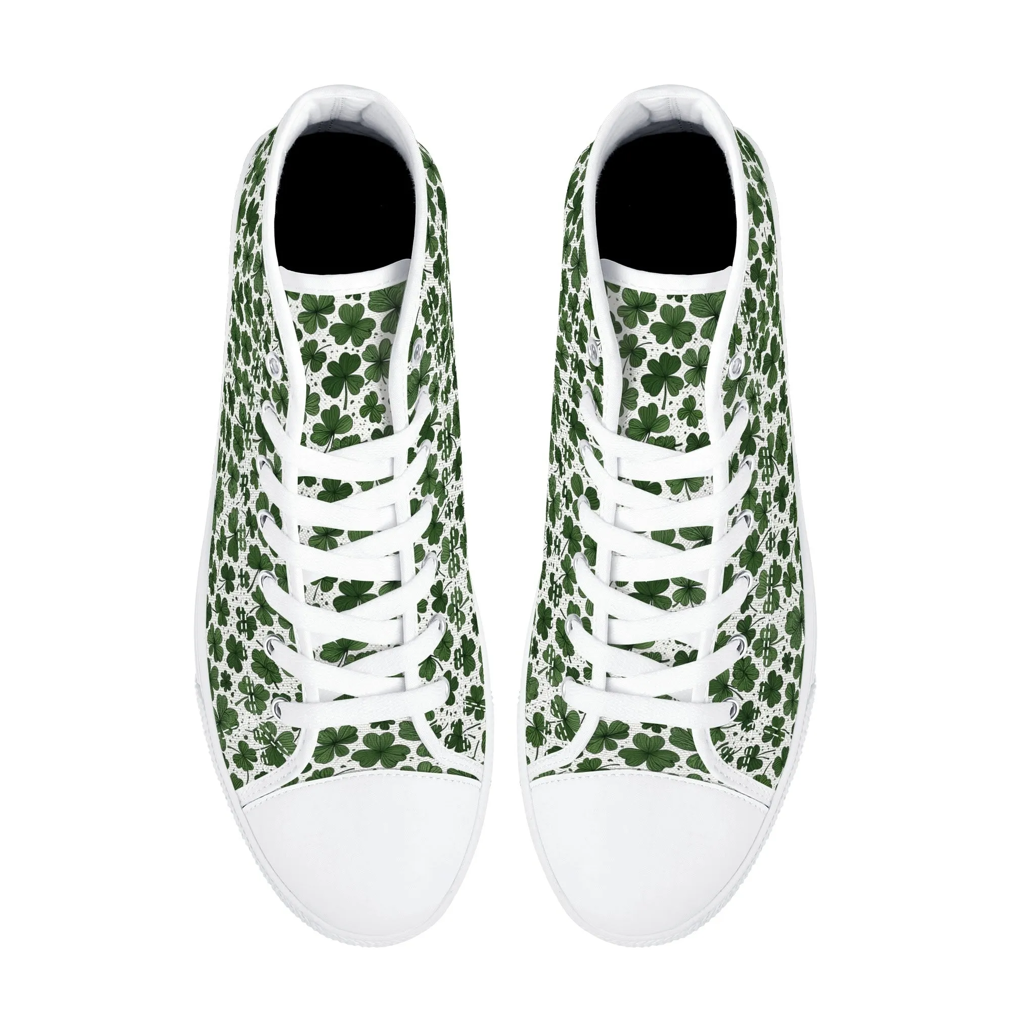 Clovers Womens High Top Canvas Shoes