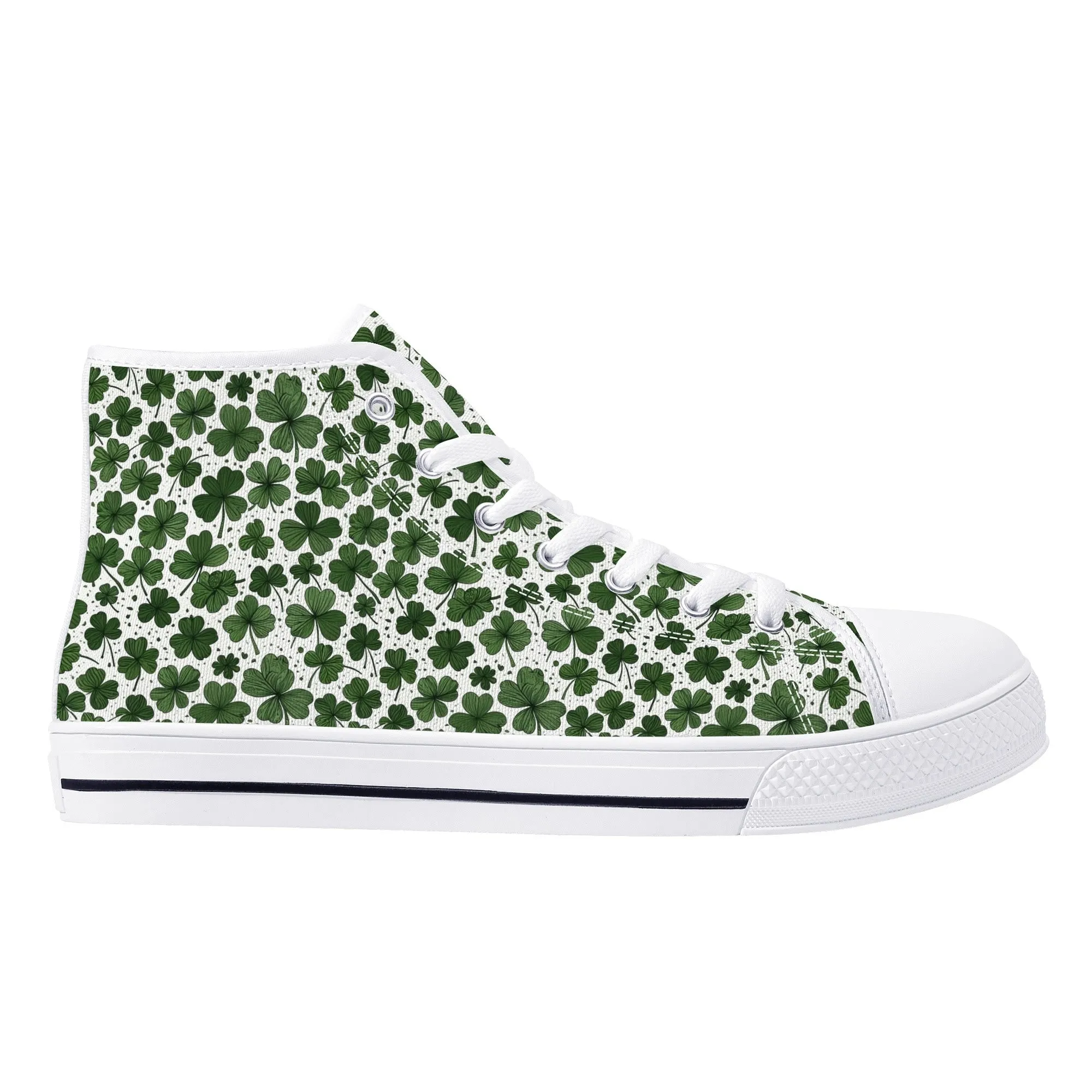 Clovers Womens High Top Canvas Shoes
