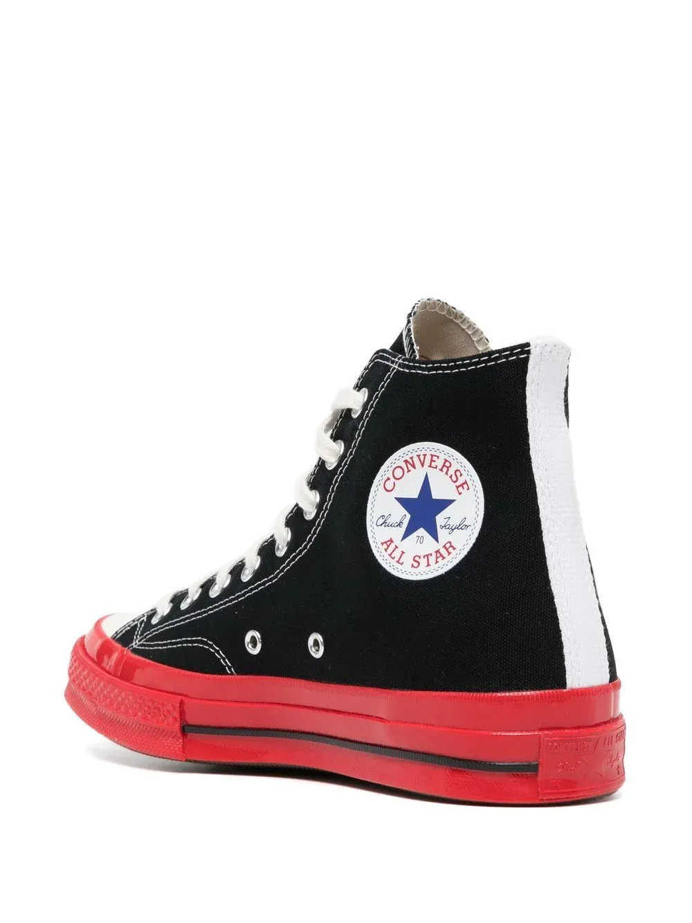COMME DES GARCONS PLAY X CONVERSE - Red Sole High Top Sneakers