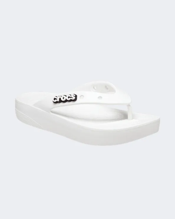 Crocs Classic Platform Women Slippers Lifestyle White 207714-100