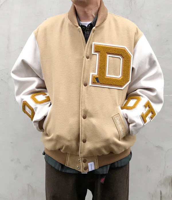 DESCENDANT/SQUAD VARSITY JACKET (BEIGE)