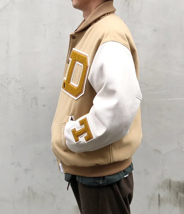 DESCENDANT/SQUAD VARSITY JACKET (BEIGE)