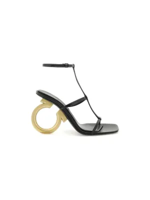 Elina Leather High-Heeled Sandals
