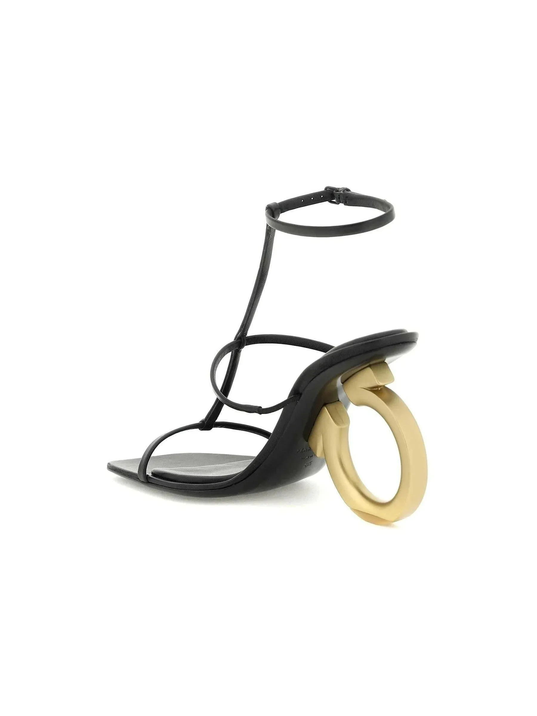 Elina Leather High-Heeled Sandals