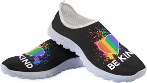 Jeiento LGBT Shoes Fashion Sneakers Running Comfortable Sports Walking Tennis Shoes Gifts for Girls Women
