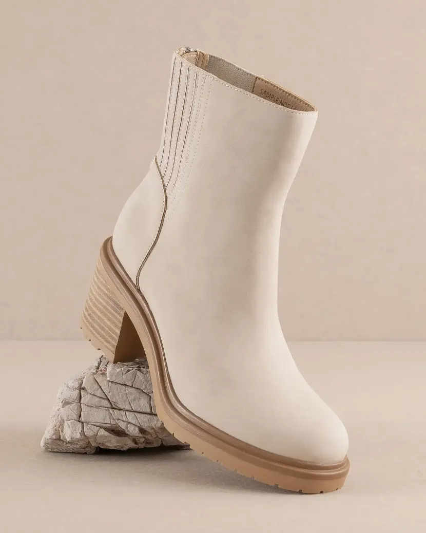 Megan - Beige Bootie