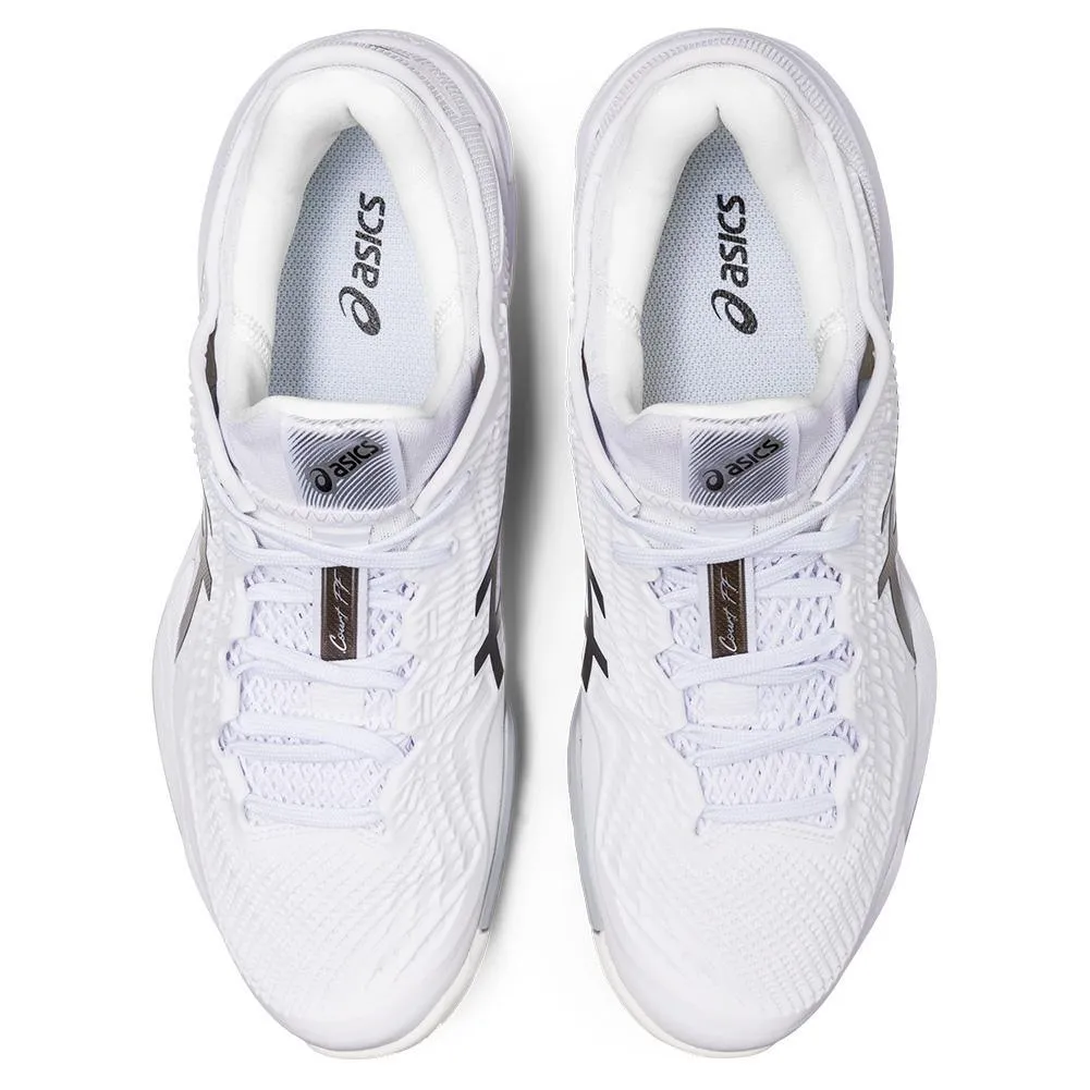 Men`s Court FF 3 Tennis Shoes White and Black