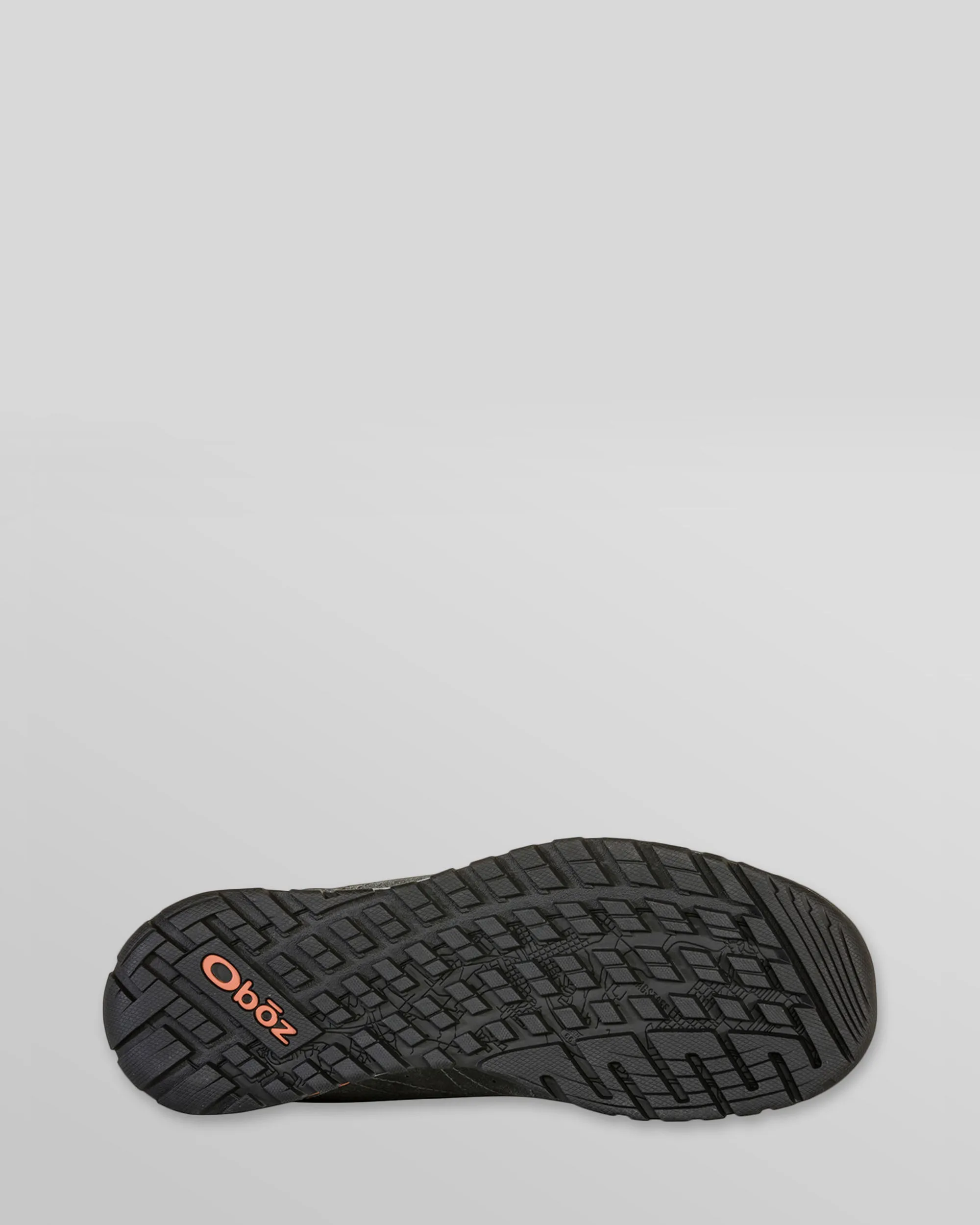 Men's Oboz Bozeman Wide Low Leather Shoes - Charcoal