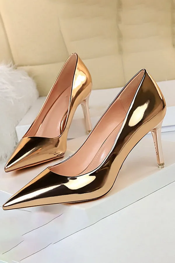 Metallic High Heels