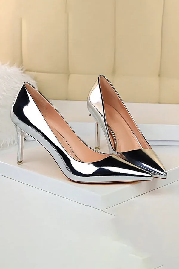 Metallic High Heels
