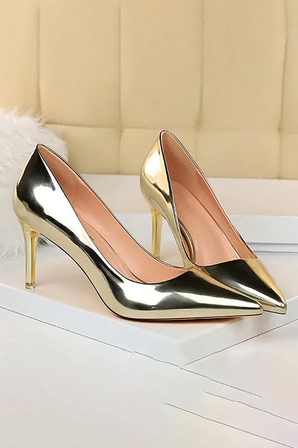 Metallic High Heels