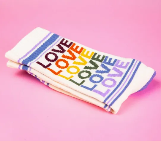 Retro Crew Socks | Gumball Poodle | Vintage Rainbow Love | Pre Order