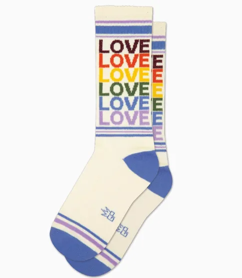 Retro Crew Socks | Gumball Poodle | Vintage Rainbow Love | Pre Order