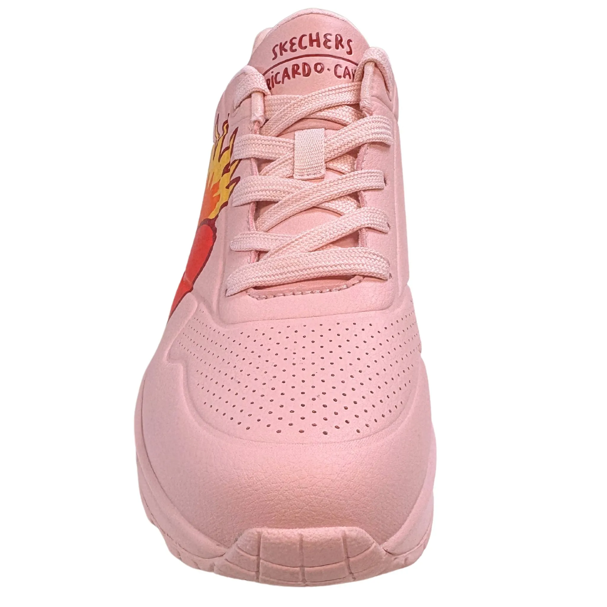 Skechers Women's 177956 Ricardo Cavolo UNO Flaming Heart Pink Multi Casual Shoes