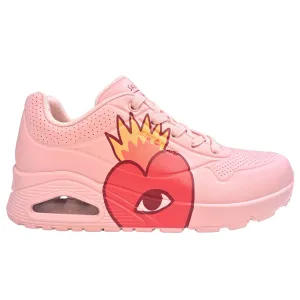 Skechers Women's 177956 Ricardo Cavolo UNO Flaming Heart Pink Multi Casual Shoes