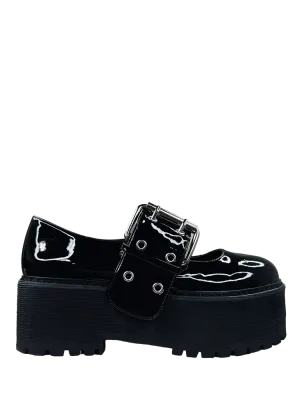 SLAYR MARY JANE - BLACK PATENT