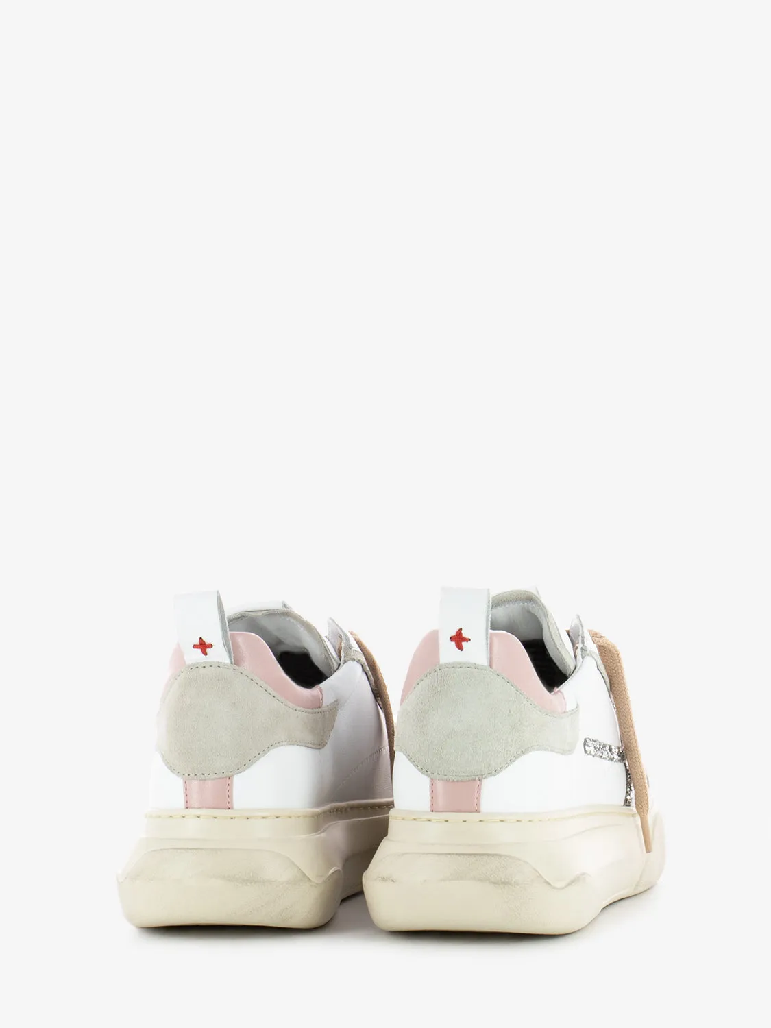Sneakers Giada white / rose / perla
