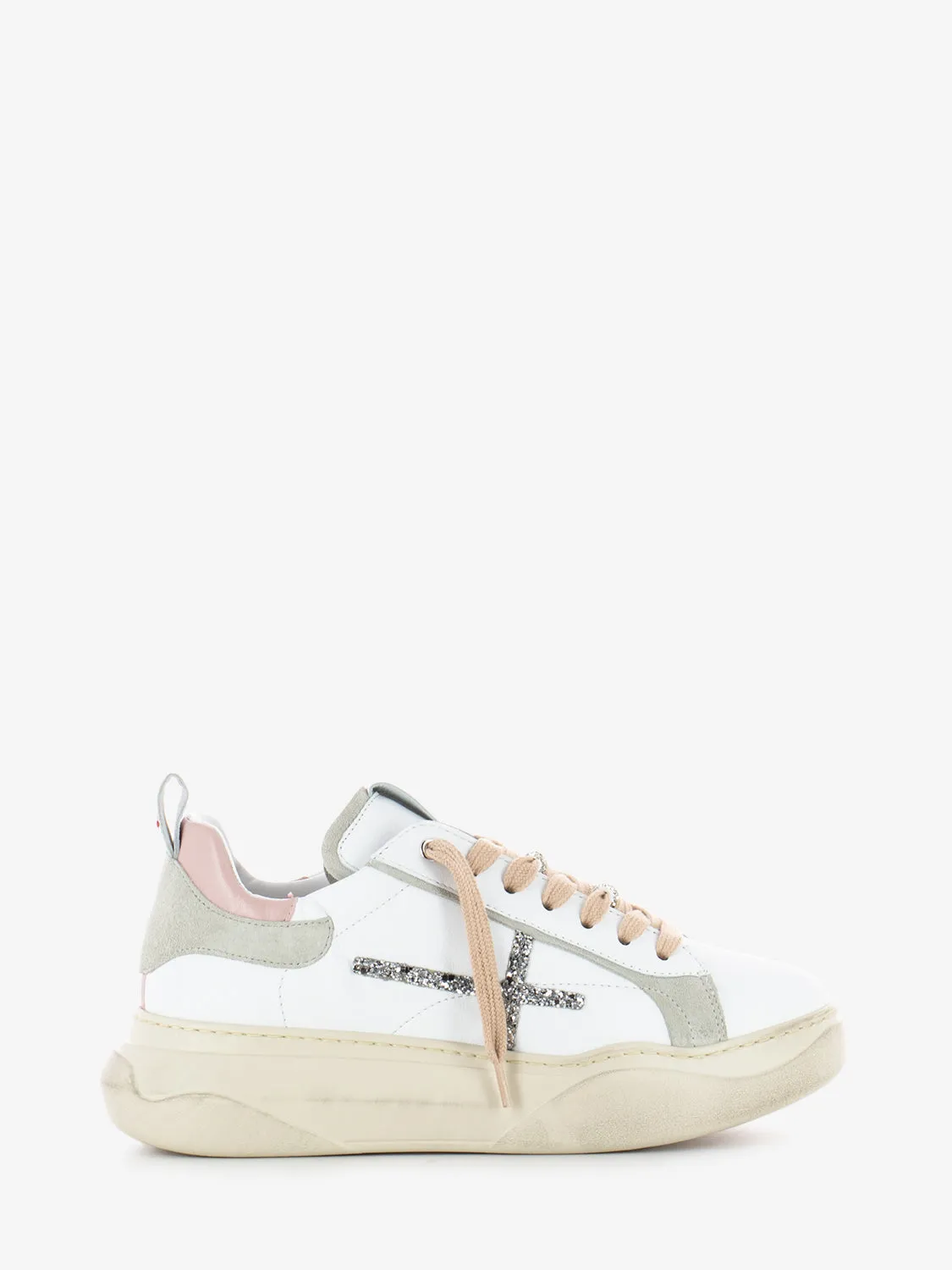 Sneakers Giada white / rose / perla