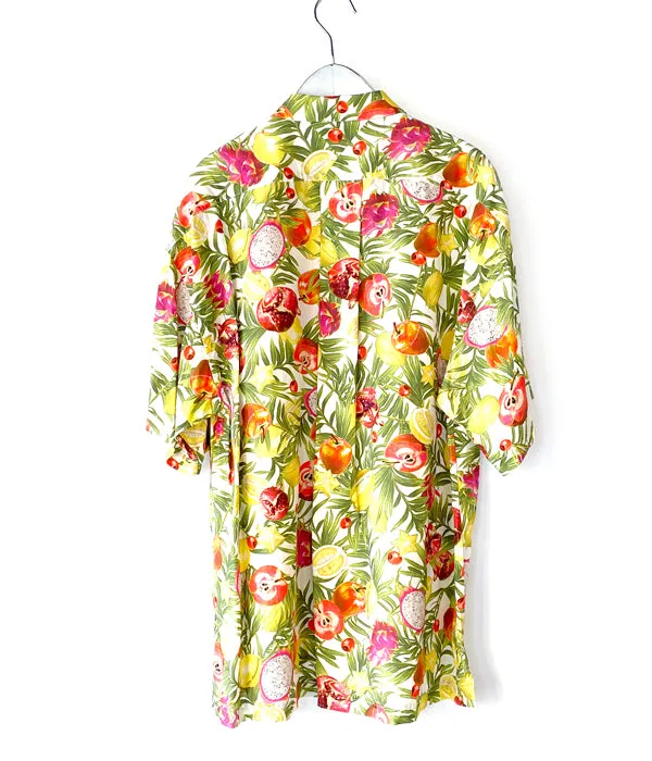 White Mountaineering/FRUIT PATTERN HALF SLEEVES SHIRT (MULTI)