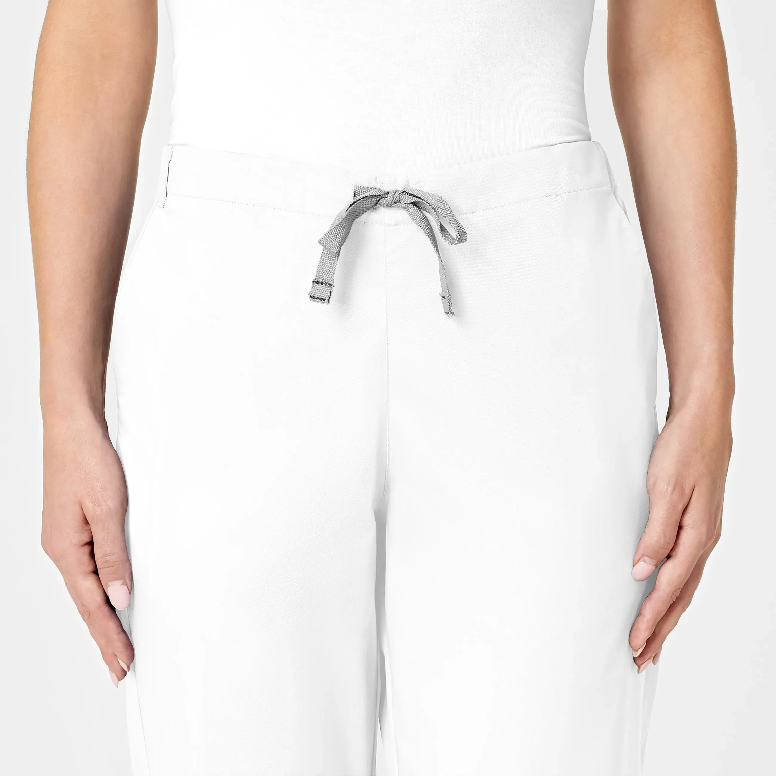 Wink Women's Flare Leg Scrub Pant - White