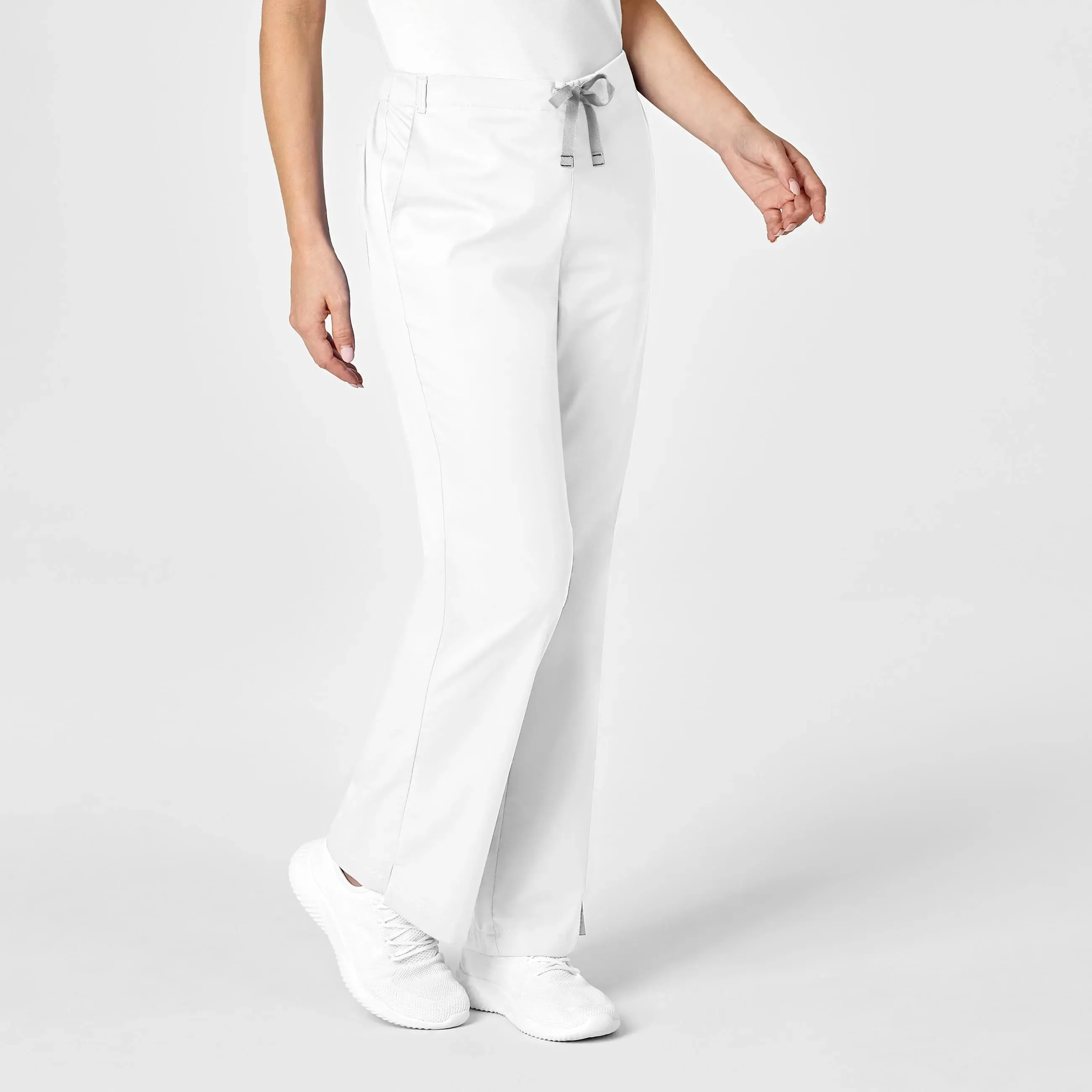 Wink Women's Flare Leg Scrub Pant - White