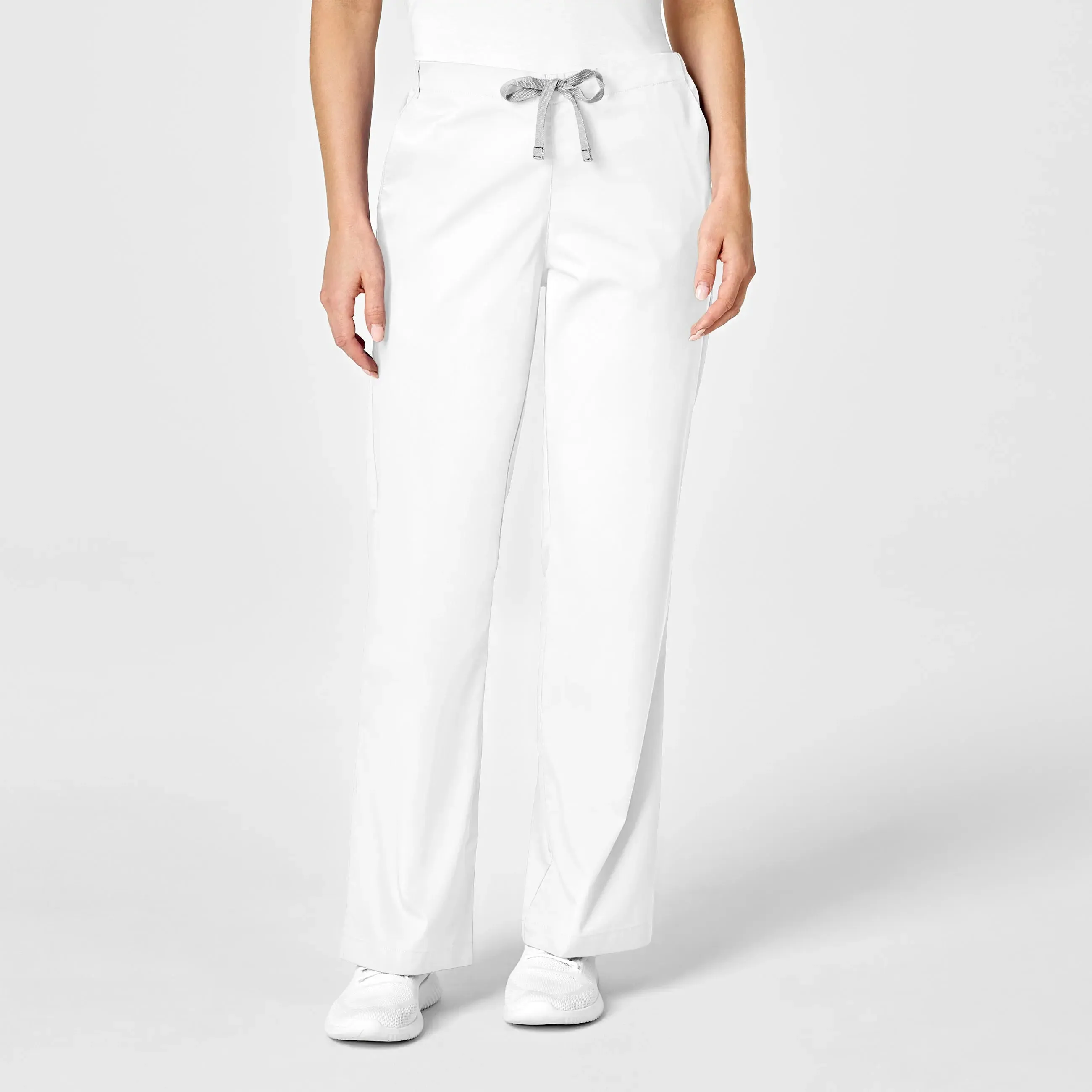 Wink Women's Flare Leg Scrub Pant - White