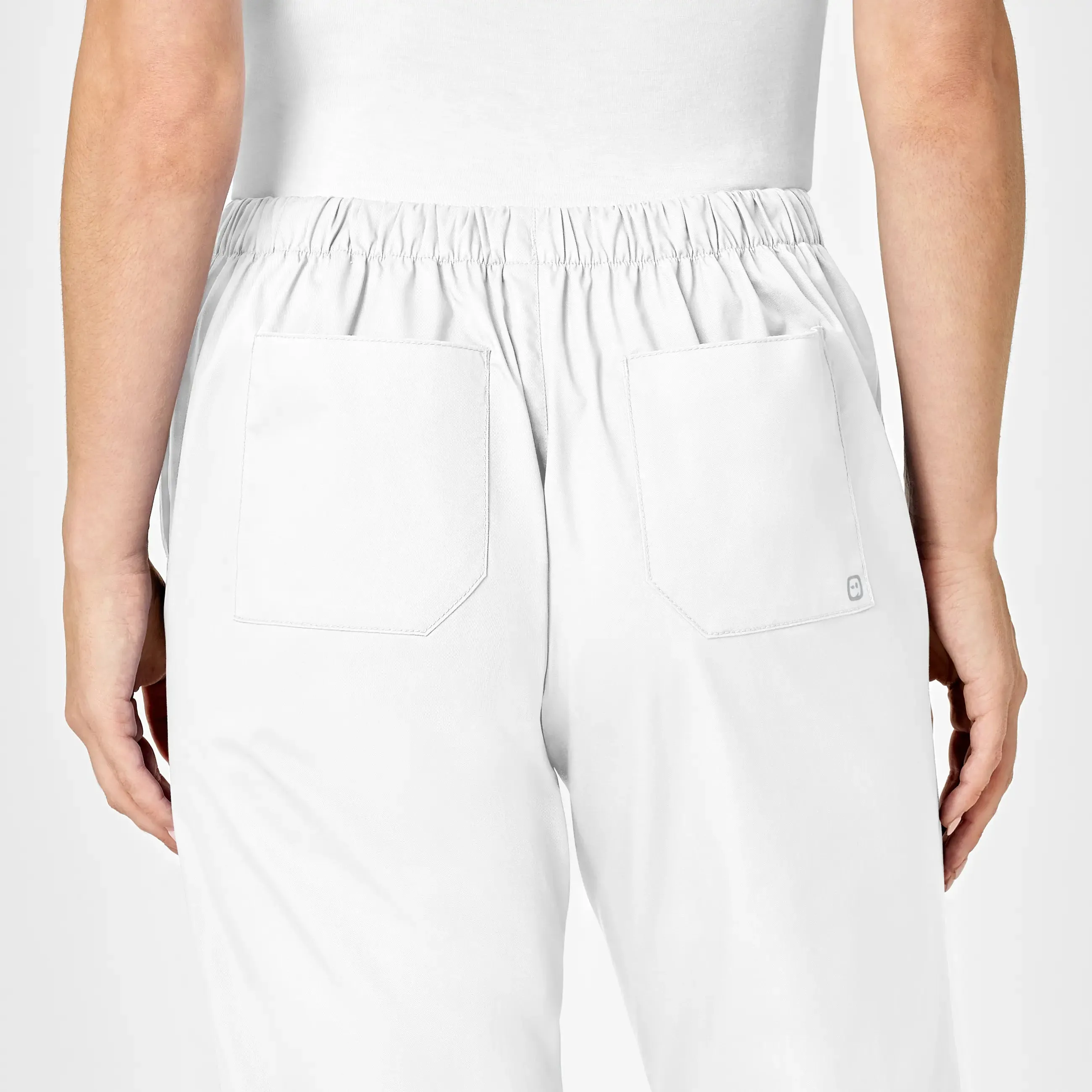 Wink Women's Flare Leg Scrub Pant - White