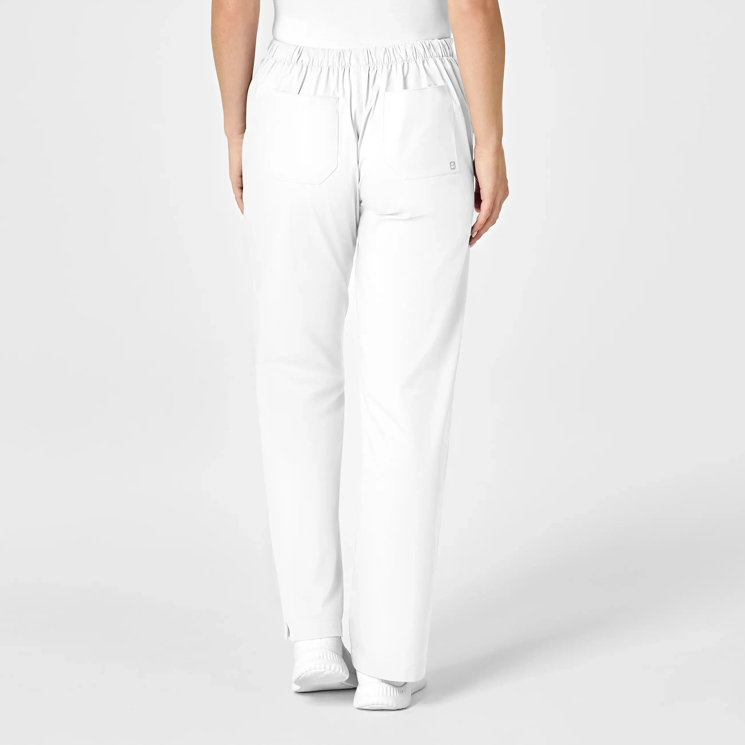 Wink Women's Flare Leg Scrub Pant - White